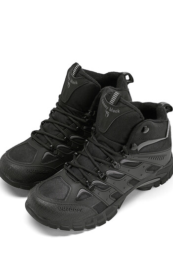 Tonny Black Unisex Black Smoked Pohodlný střih, Vodoodpudivé vlastnosti, Šněrované Unisex boty