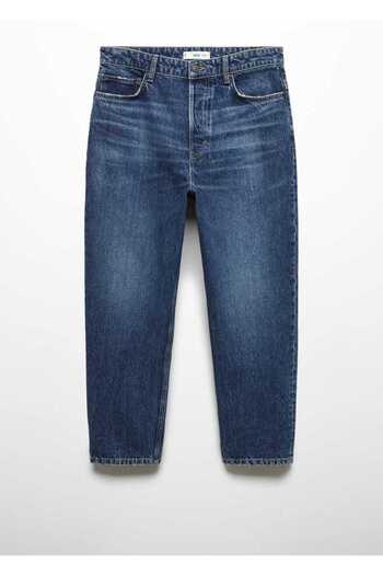MANGO Man Cropped Tapered Loose Fit Jean