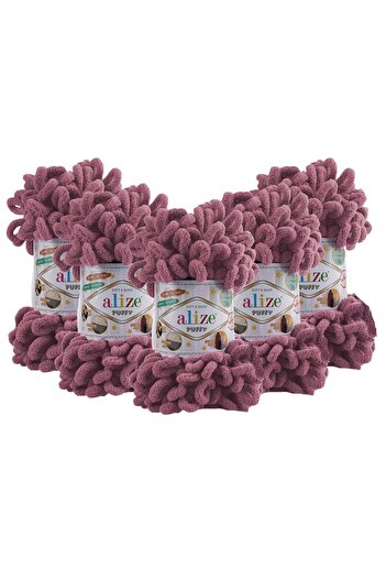 Alize 90x90 Bebek Battaniyesi İçin 6 Adet Puffy Gül 28