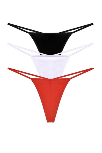riways secret Cotton Rope Thong 3 Pack