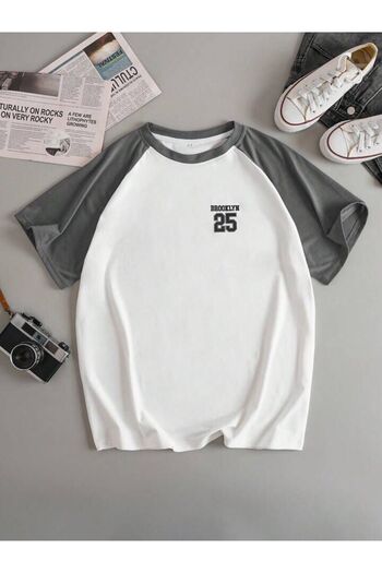 Machetta Unisex Brooklyn 25 Έγχρωμο μπλουζάκι Oversize με μανίκια