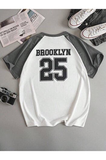 Machetta Unisex Brooklyn 25 Έγχρωμο μπλουζάκι Oversize με μανίκια