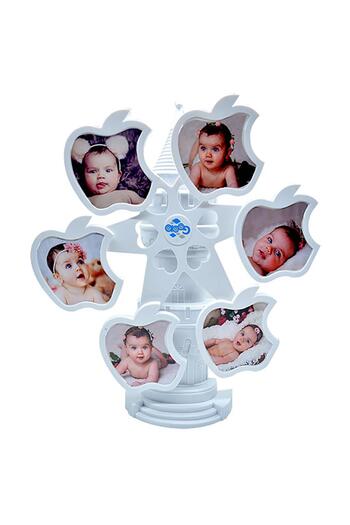 Nobbystar Rotating Movable Decorative Apple Figure Wind-Up Photo Frame with Music