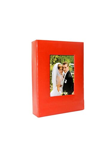 Nobbystar 13x18cm.Red Leather Window - 100 Pieces Photo Album