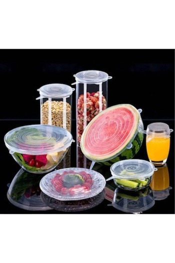 NEWSTORE HOME 6-Piece Silicone Stretch Cover - Maintaining Freshness