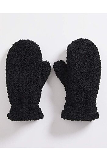 BAHELS Women's Black Plush Teddy Soft Viral Gloves