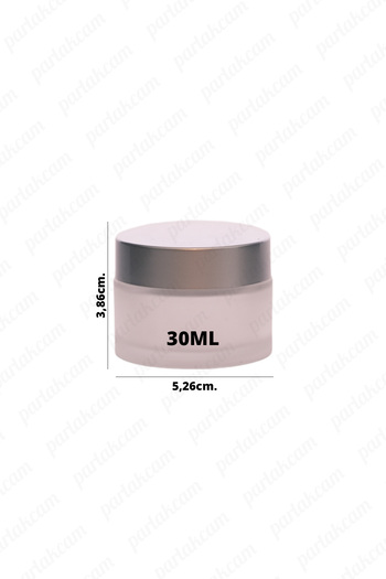 parlakcam 30ml Color Cream Jar - Matte Silver Color Capsule, 30Cc 3 Pieces