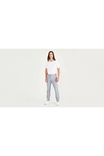 Dockers Smart 360 Comfort Knit Gri Slim Fit Chino Pantolon