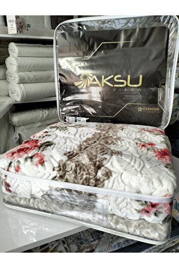 AKSU DOUBLE PERSONAL EMBOS ULTRA SOFT MINK BLANKET