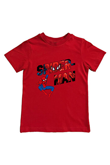 SPIDERMAN printed spider-man cotton combed cloth summer children's T-shirt