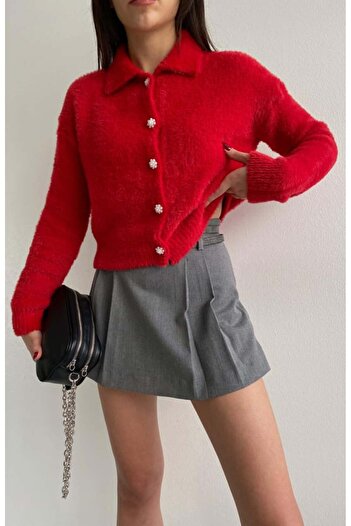 fujya SOFT BUTTON DATAYED KNITWEAR CARDIGAN