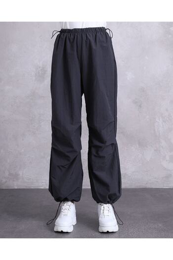 DENİKK Trend Parachute Fabric Soft Textured Gray Antracite Trousers