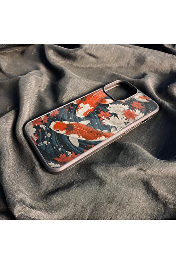 TREND Hokusai Japon Kültürü Kırılmaz (TEMPERLİ) Cam Sert Plastik Iphone 13 Telefon Kılıfı