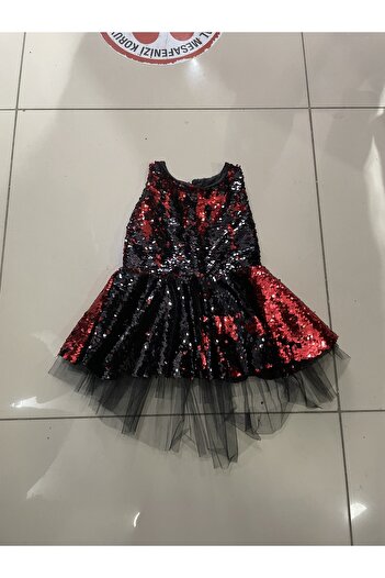 Yaren Moda Kız çocuk pullu Elbise