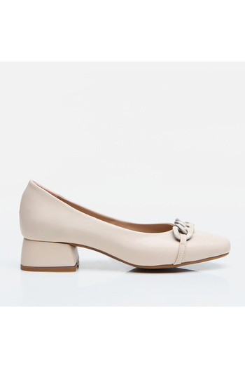 Yaya by Hotiç Beige Yaya Women's Classic Heeled Shoes