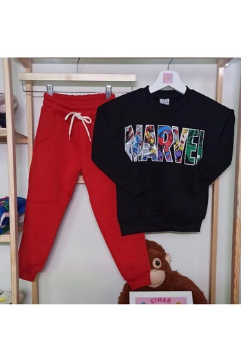 Çınar Marvel Printed Boys' Tracksuit Set