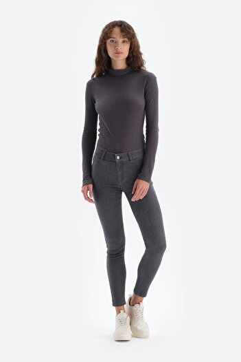 Dagi Anthracite Jean Push up Leggings Pants