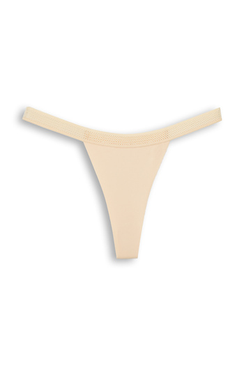 HNX Interlock Laser Cut Honeycomb Rubber Ghost Women's Thong Panties