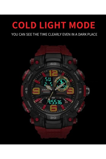 SMAEL 1921 Krmz Digital and Analog Men's Wristwatch