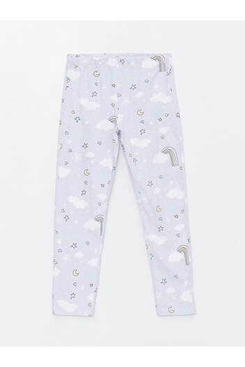 LC Waikiki LCW Kids Gömlek Yaka Desenli Uzun Kollu Kız Çocuk Pijama Takımı