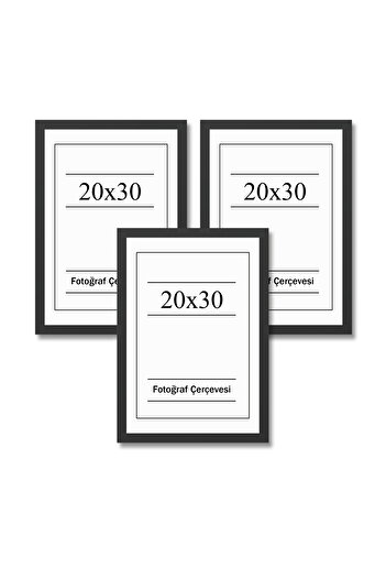 UON Picture Frame Black 20x30 Diploma Document Certificate 3-Piece Flat Model Photo Picture Frame Set