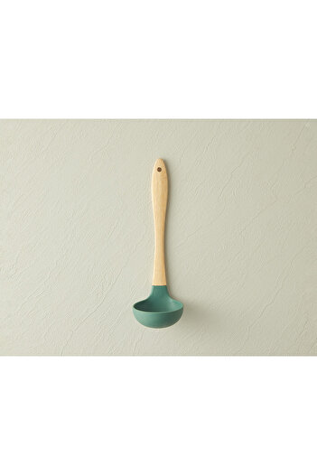 English Home Liana Ladle Silicone Ladle Serving Utensil Dark Green