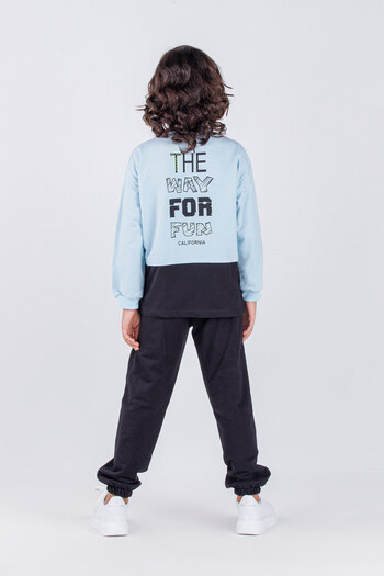 Harika KIDS Boy's Hero Printed Knitted Basic Tracksuit Set