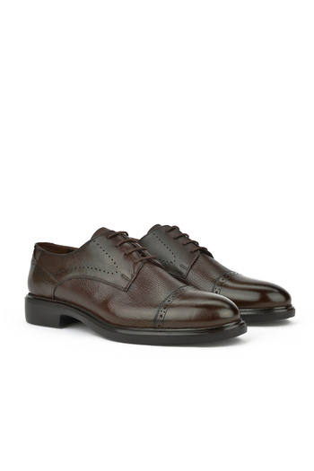 Ziya Men's Genuine Leather Shoes1331019Z220 Coffee
