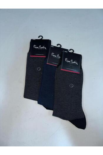 Pierre Cardin 3 Pieces Flat Cotton New Model Men's Socks