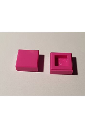 LEGO ملحق مخصص Moc Creator Tile 1 X 1 بلاط وردي داكن 4 قطع سيتم إرسالها