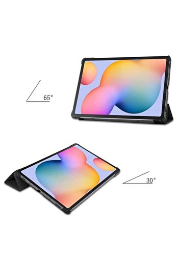 Fibaks Samsung Galaxy Tab A8 10.5 Sm-x200 uyumlu Smart Kapak Katlanabilir Kılıf Ekran Koruyucu Kalem