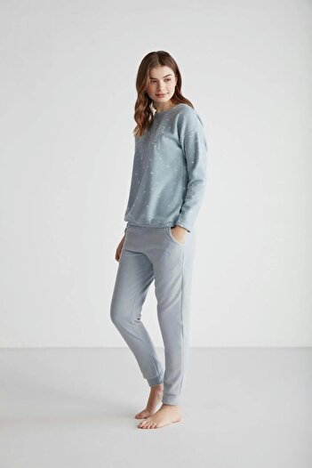 U.S. Polo Assn. Set de pijamale pentru damă POLAR cu licență US POLO, cu gât turnu, 16960