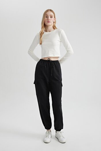 DeFacto Coool Fitted Ribbed Basic Long Sleeve T-Shirt A8311Ax24Sp