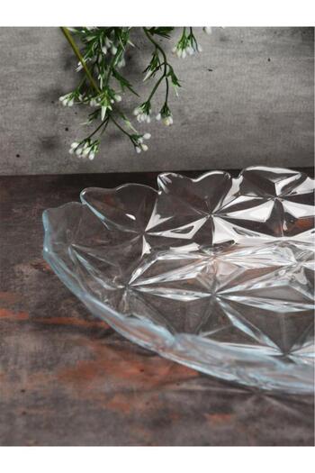 Paşabahçe 10717 Estrella 33cm Oval Glass Boat Serving Fruit Plate