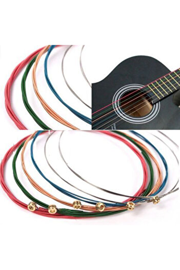 Orphee TX620-C (10-47) COLORED STRING SET FOR ACOUSTIC GUITARAS