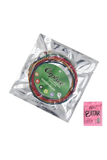 Orphee TX620-C (10-47) COLORED STRING SET FOR ACOUSTIC GUITARAS