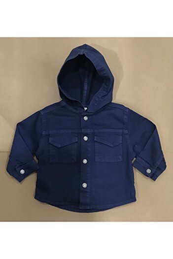Çikoby ERKEK BEBEK KAPÜŞONLU JEAN CEKET- GÖMLEK