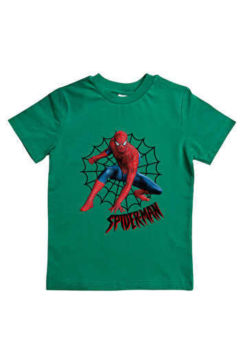 SPIDERMAN printed spider-man cotton combed cloth summer children's T-shirt