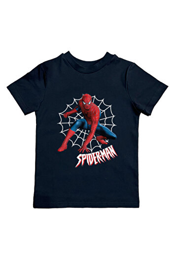 SPIDERMAN printed spider-man cotton combed cloth summer children's T-shirt