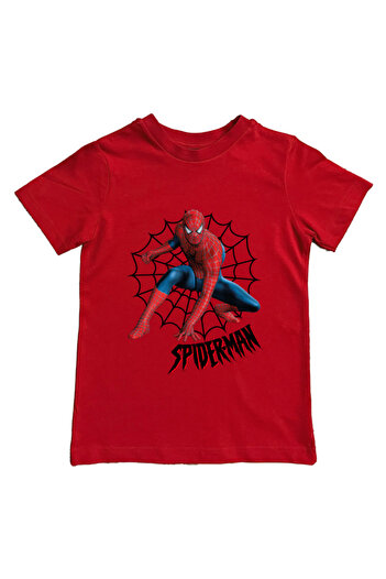 SPIDERMAN printed spider-man cotton combed cloth summer children's T-shirt