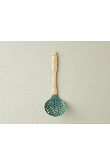 English Home Liana Colander Silicone Serving Utensil Dark Green