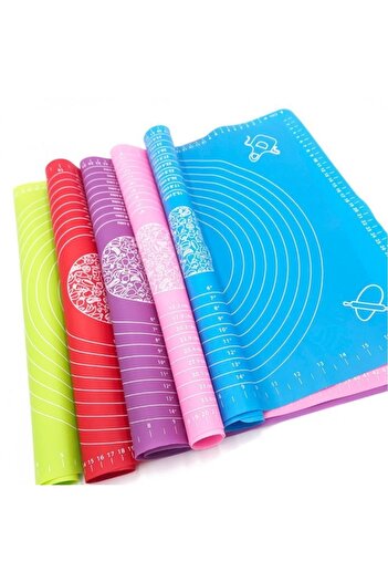 Ekostem Practical Large Size Silicone Dough Rolling and Kneading Mat 60 X 45 Cm