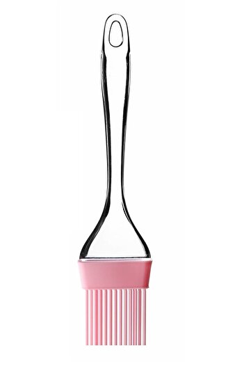 Trouvaille Pink Silicone Egg and Dough Brush and Spatula with Drop Pattern