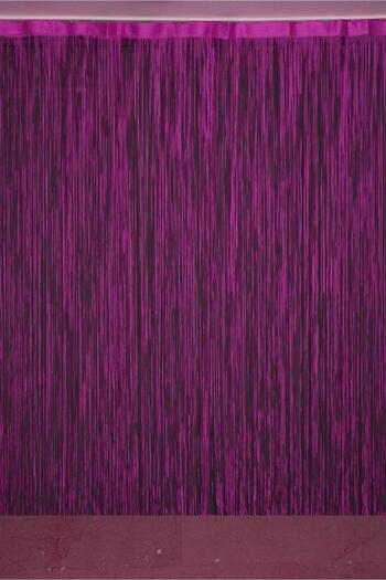 AKÇA TEKSTİL Rope Model Fuchsia Color Ready Rope Curtain 300*240