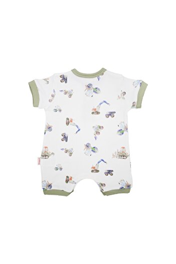 Tiffany Baby Work Machine Half Sleeve Short Baby Onesie 13026