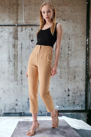 HAKKE High Waist Double Flare Trousers