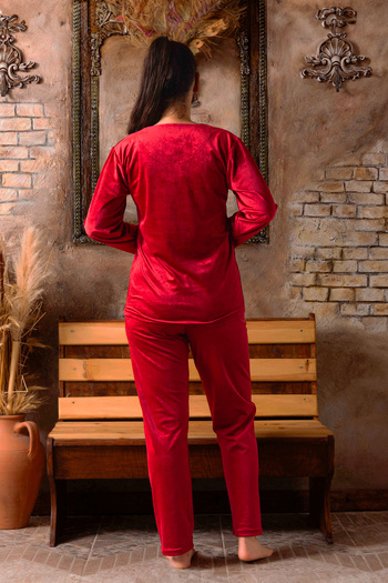 nisaNCa Winter Women's Velvet Pajama Set - Super Soft Series