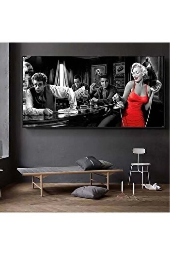 PrintiesPlus Dekoratif Marilyn Monroe Kanvas Tablo