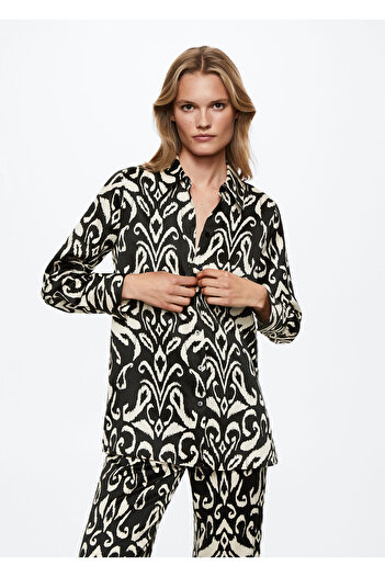 MANGO Woman Γυναικείο μαύρο πουκάμισο37024399