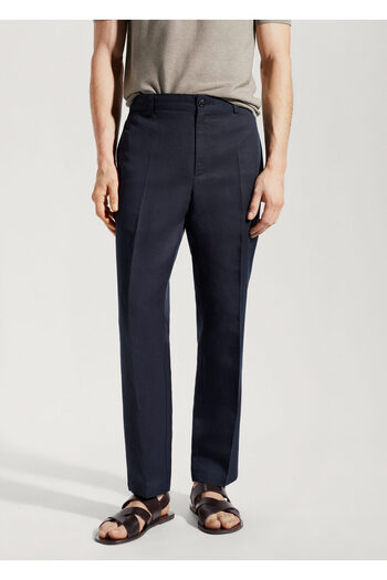 MANGO Man Navy Blue Men's Trousers 47015902